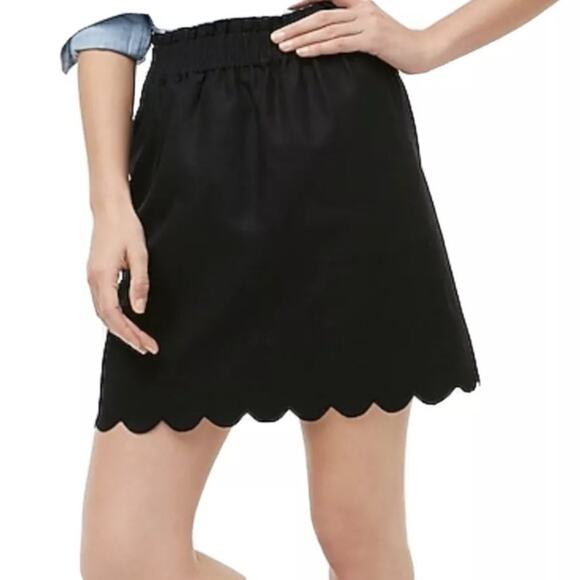 J. Crew Factory Dresses & Skirts - J. Crew NWTs Sidewalk Scallop Linen Cotton Blend Skirt size 6
